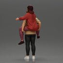 handsome, happy man in a shirt is pulling his girlfriend in hat and open shirt - Only-Games