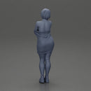 pretty nude girl with short hair posing in a sweater - Only-Games