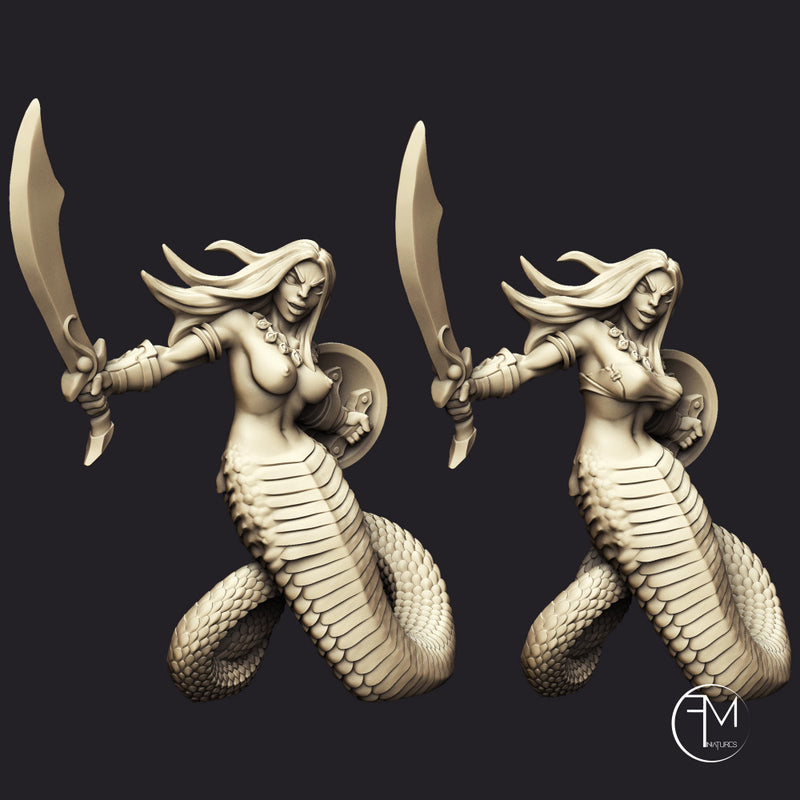 Snakewoman Guards - 3 Units (AMAZONS! Kickstarter) - Only-Games