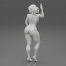 Printed Pretty Girl One Piece Swimsuit - Only-Games