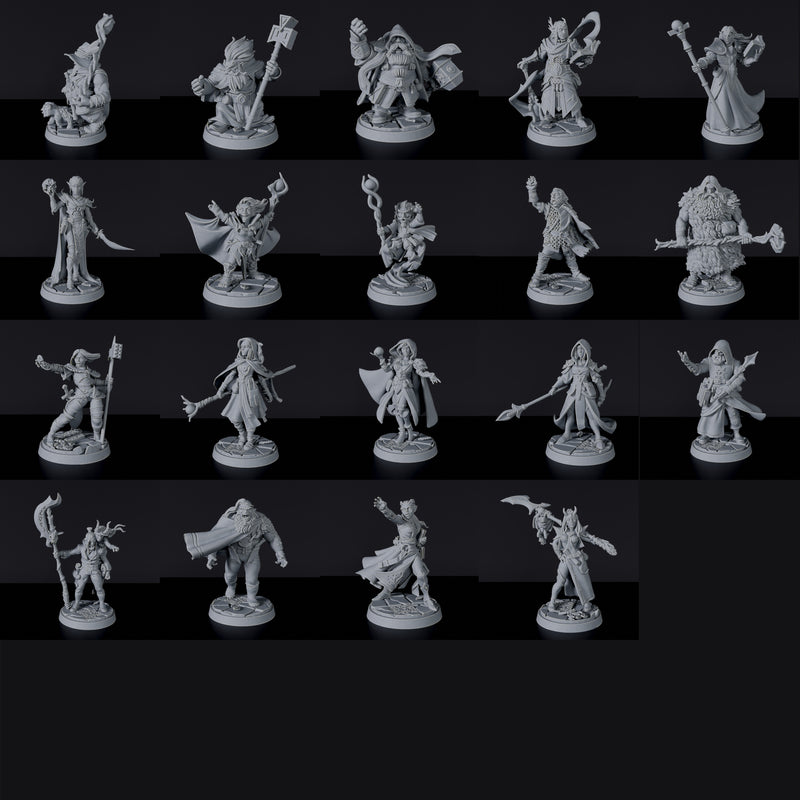 RPG Heroes - Magic Set - Mega Deal - 20 Miniatures