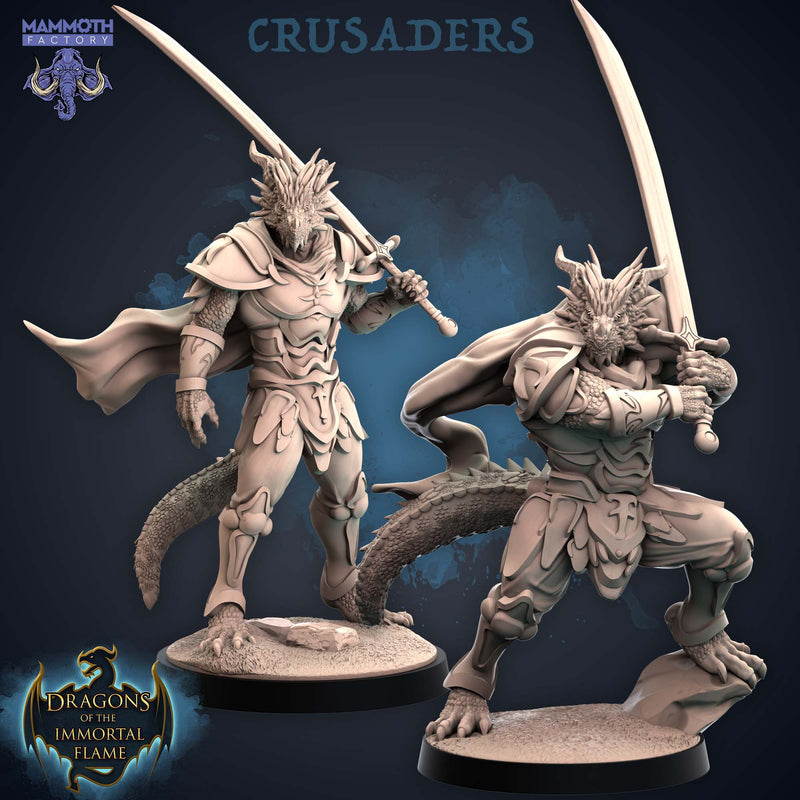 Dragons of the Immortal Flame: Crusader Pack with resin bases (2 models)