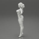 Brunette Girl in Short and mini shirt - Only-Games