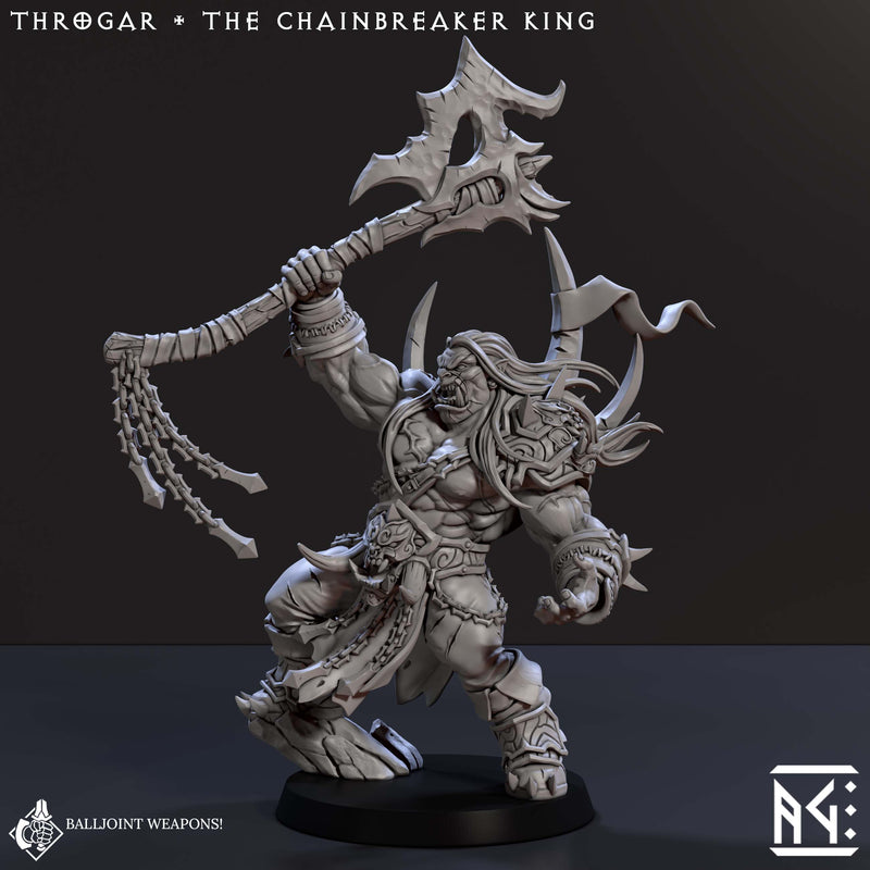 Throgar - The Chainbreaker King (Blackcrag Orcs) - Only-Games