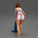 housewife makes home cleaning with a vacuum cleaner - Only-Games