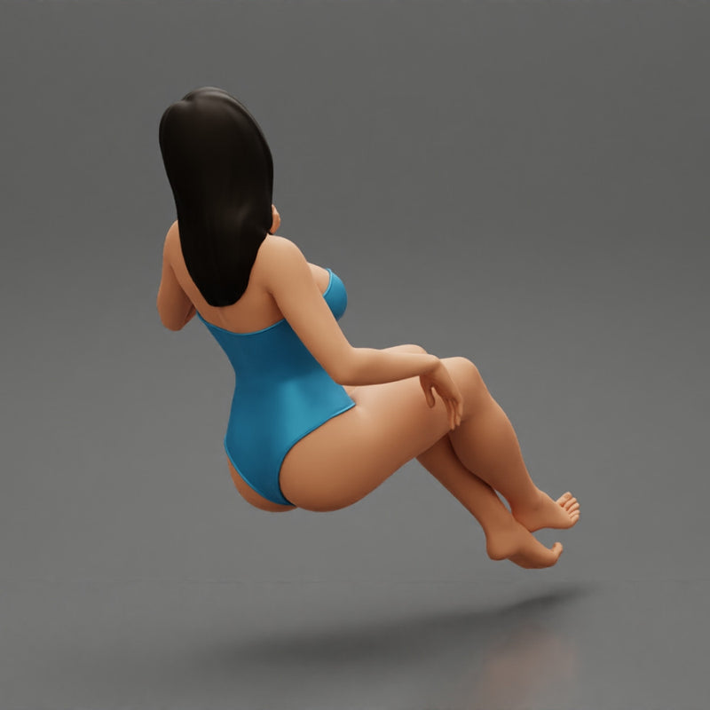 Sexy Woman in swimsuit Sitting - Only-Games