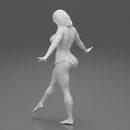 Pretty Bikini Model Standing On One - Only-Games