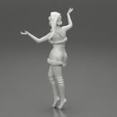 Lovely Santa Girl in Christmas Dress Posing - Only-Games