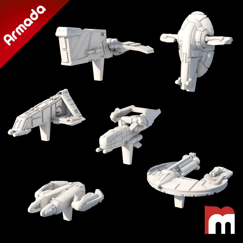 (Armada) Bounty Hunters Ship Set I