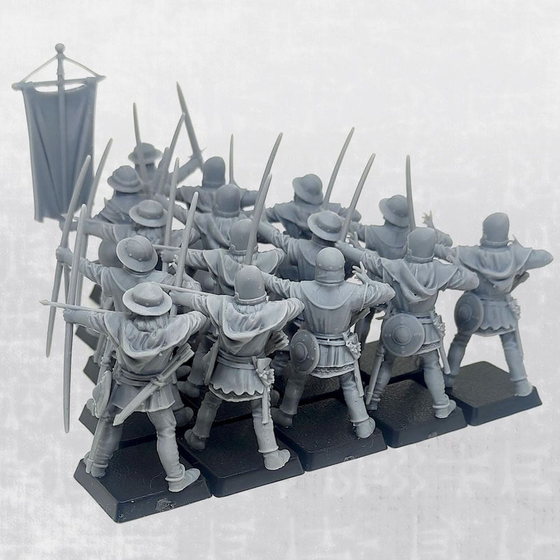 Archers on Foot - Complete Regiment - 34mm (Fantasy Scale) - Only-Games