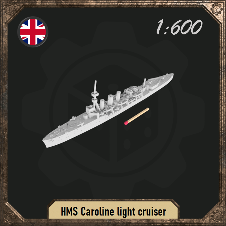 1/600 HMS Caroline light cruiser