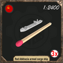 1/2400 Red Abkhazia armed cargo ship pack - Only-Games