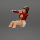 Angry Young Woman in mini shirt screaming In The Car - Only-Games