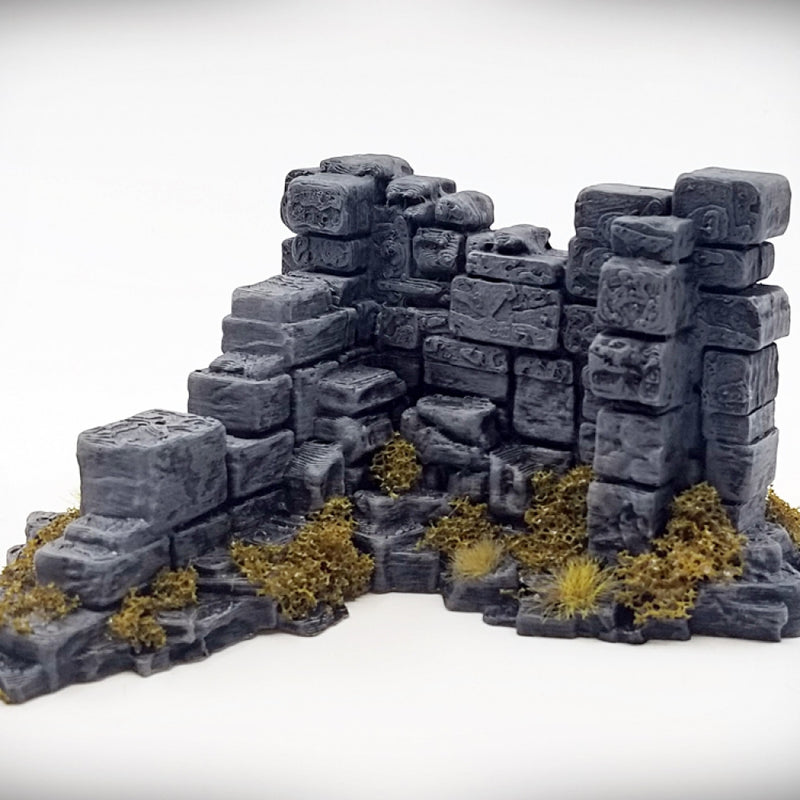 Basic Corner Wall B: Ancient Ruins Terrain Set - Only-Games