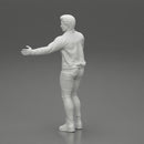 young man standing and explaining with hands - Only-Games