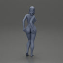 Naked confident woman takes off shorts - Only-Games