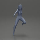 Naked girl with short hair rides a motorbike - Only-Games