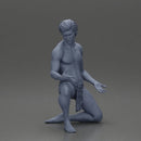 Sad man sitting pulls drowning girl from the ocean - Only-Games