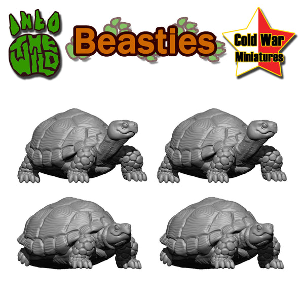 Basing Beasties - 4 Turtle/Tortoises