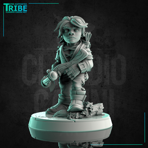 (0208) Male halfling ranger with a bow - Only-Games