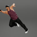 Gangster man in cap shooting gun leaning out the window of the car - Only-Games