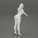 Naked Sexy Girl in short putting gas in car at gasoline station - Only-Games