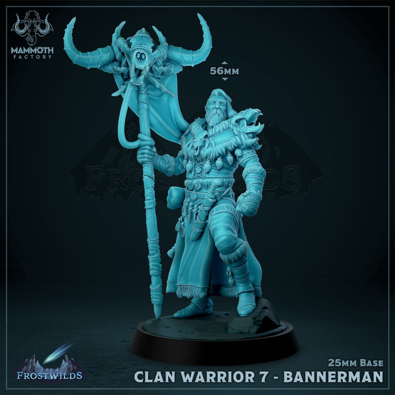 Clan Warriors Barbarian Warband ( 8 models 25mm ) - Only-Games