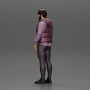 man stands confidently wearing an open jacket with beard - Only-Games