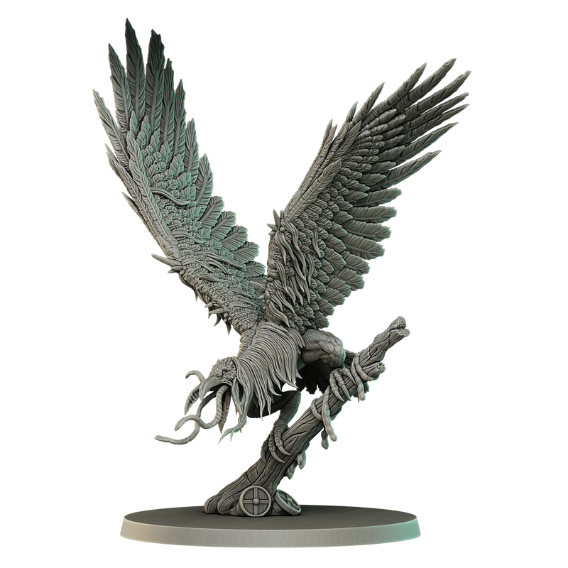 Murder Crow with Twilight King Mounted Rider - 75mm Scale - Only-Games