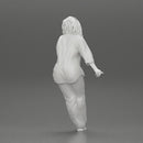 lowrider chola girl is leaning against the car, wearing a long open shirt with pigtails hair - Only-Games