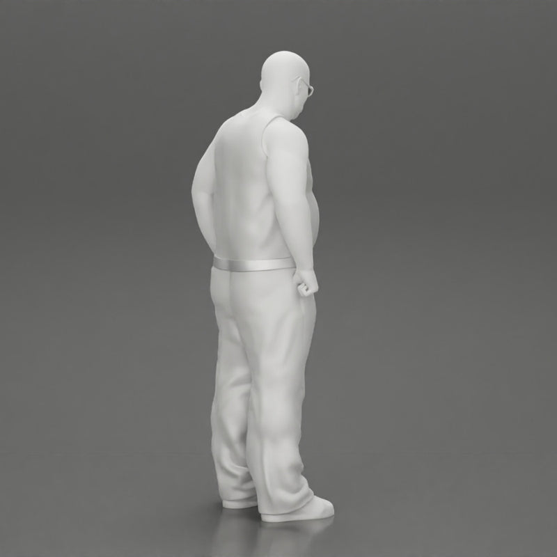 fat gangster standing with sunglasses - Only-Games