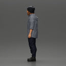 man wearing a hat and hoodie stands confidently watching intently - Only-Games