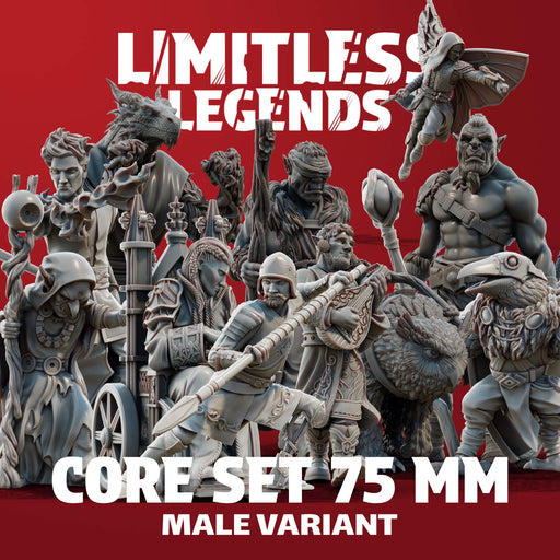 Limitless Legends - 75mm - Core Set - Male - Only-Games