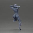 Naked woman pose showcasing confidence and playful charm - Only-Games