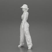 gangster homies lowrider girl posing in hat with pigtail hairstyle - Only-Games