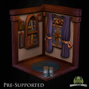 Witch Scenery [PRE-SUPPORTED] Library House Diorama - Only-Games