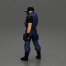 Military precision A man with tactical mastery holding a gun with one hand aimed at the enemy - Only-Games