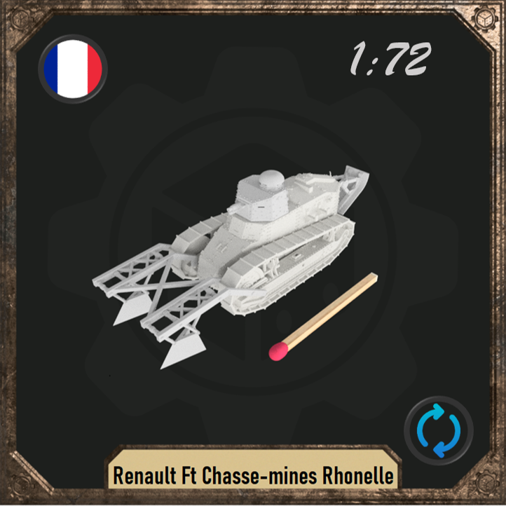 1/72 Renault Ft Chasse-mines Rhonelle - Only-Games
