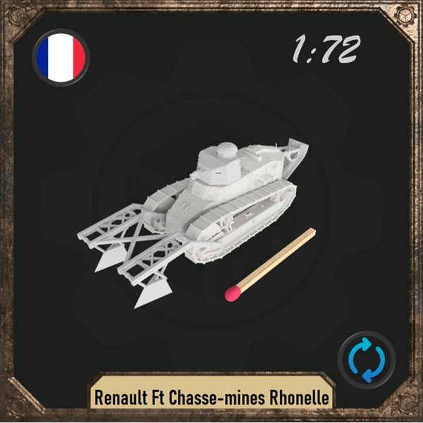 1/72 Renault Ft Chasse-mines Rhonelle