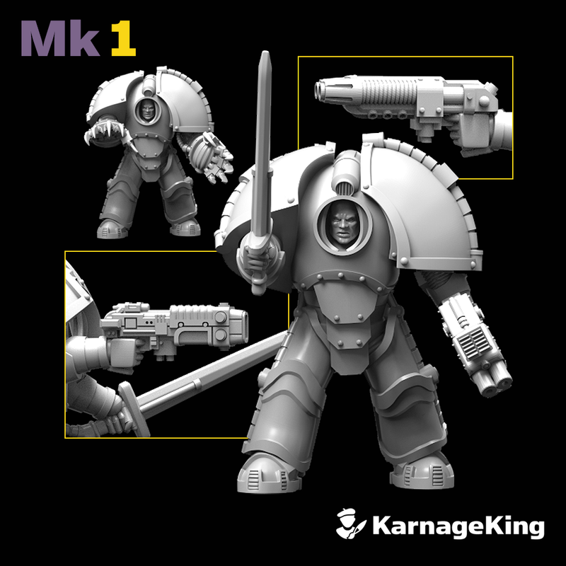 5x Saturnus Terminator Mk:1 Crusader Squads (OG)