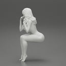 Sexy girl in swimsuit sitting - Only-Games