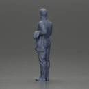 business man standing Holding a Suit - Only-Games