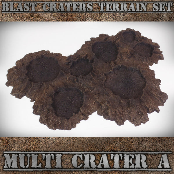 Multi Crater A: Blast Craters Terrain Set - Only-Games