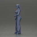 Chola girl with pigtails standing in flared pants - Only-Games