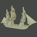 1/2400 Famous Napoleonic Ship Set (7 models) + Blender Customiser Files - Only-Games
