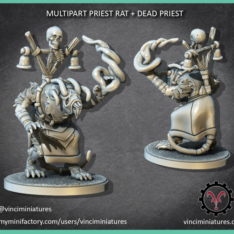 MULTIPART PRIEST RAT + DEAD PRIEST - Only-Games