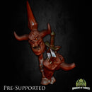 Hell Scenery [PRE-SUPPORTED] Devil Fire Lava Ground Diorama - Only-Games