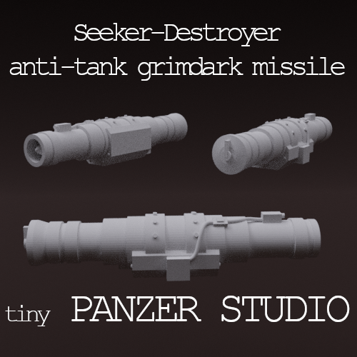 5x Seeker Destroyer Anti-tank Grimdark Missile (ATGM) - Only-Games