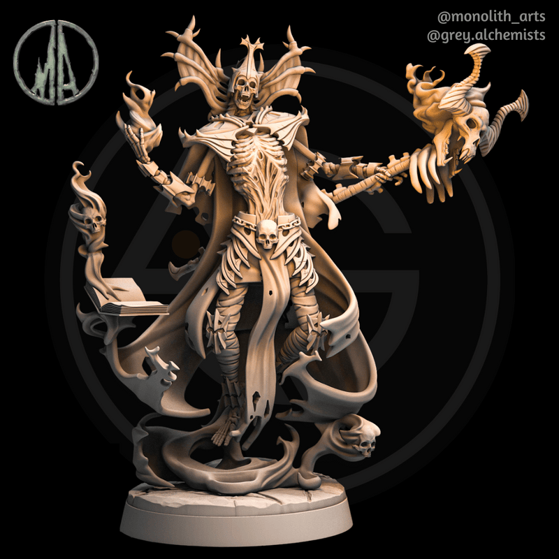 Lich - Fantasy Resin Miniature in 32mm - DnD Monsters