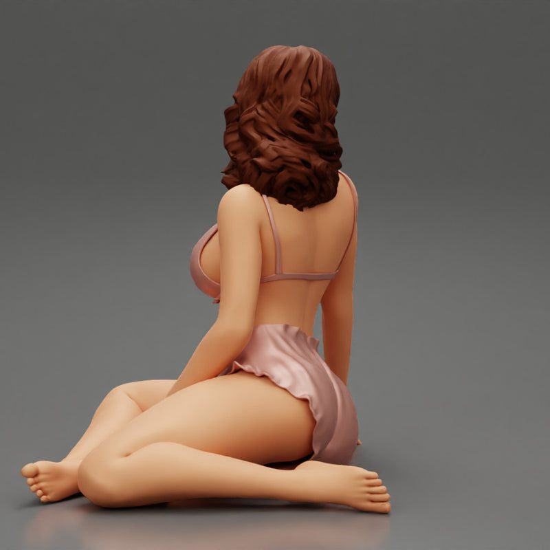 Sexy Woman Girl Sitting in night short - Only-Games